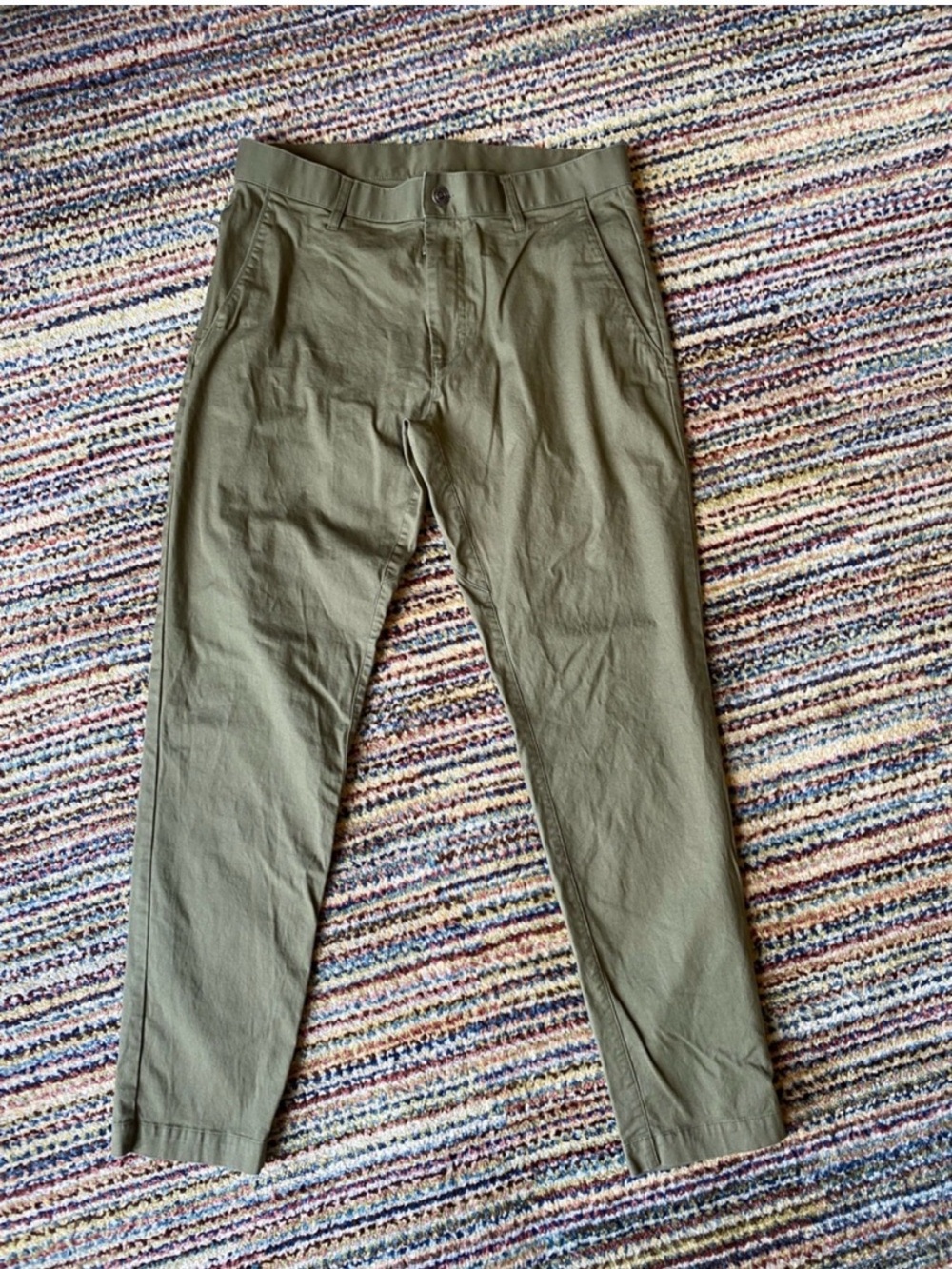 Fabletics Olive Green stretch cotton pants chinos size 31/28 - Style PT2355676